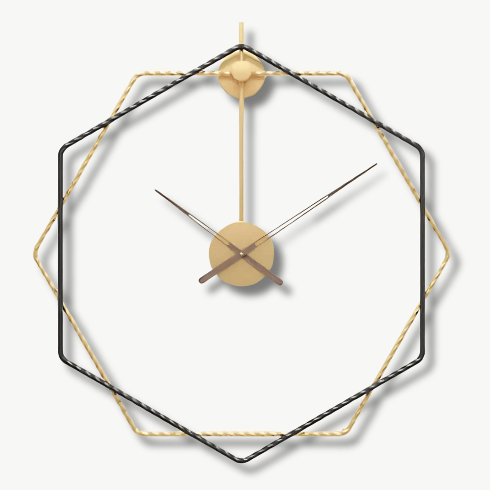 Kahdeksankulmainen design-seinäkello