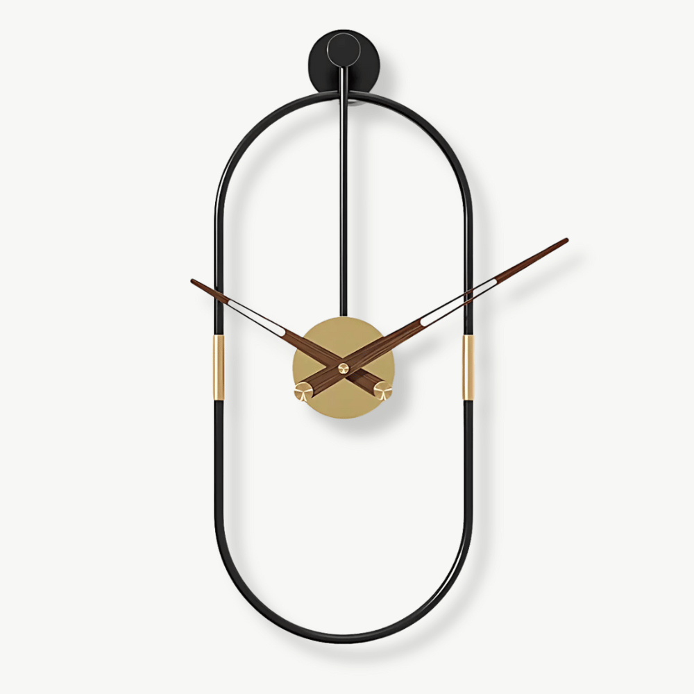 Soikea design-seinäkello