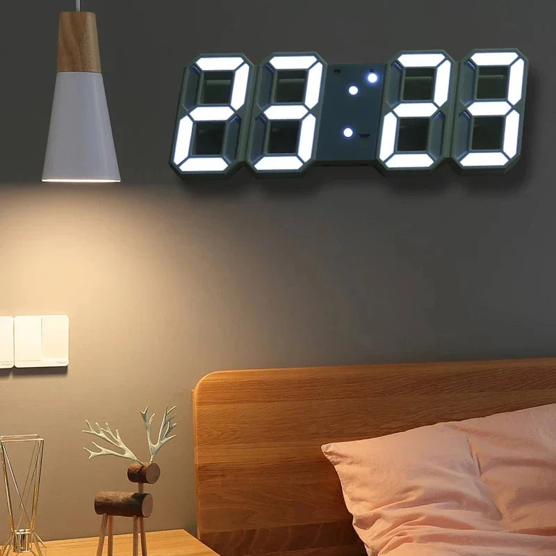 Digitaalinen LED-seinäkello – kuva 3