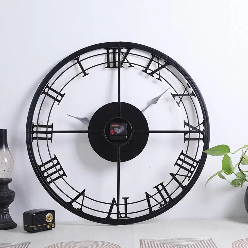 Suuri roomalaisnumeroinen design-seinäkello – kuva 8