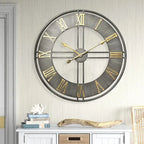 Loft-tyylinen vanhennettu metalliseinäkello – kuva 3
