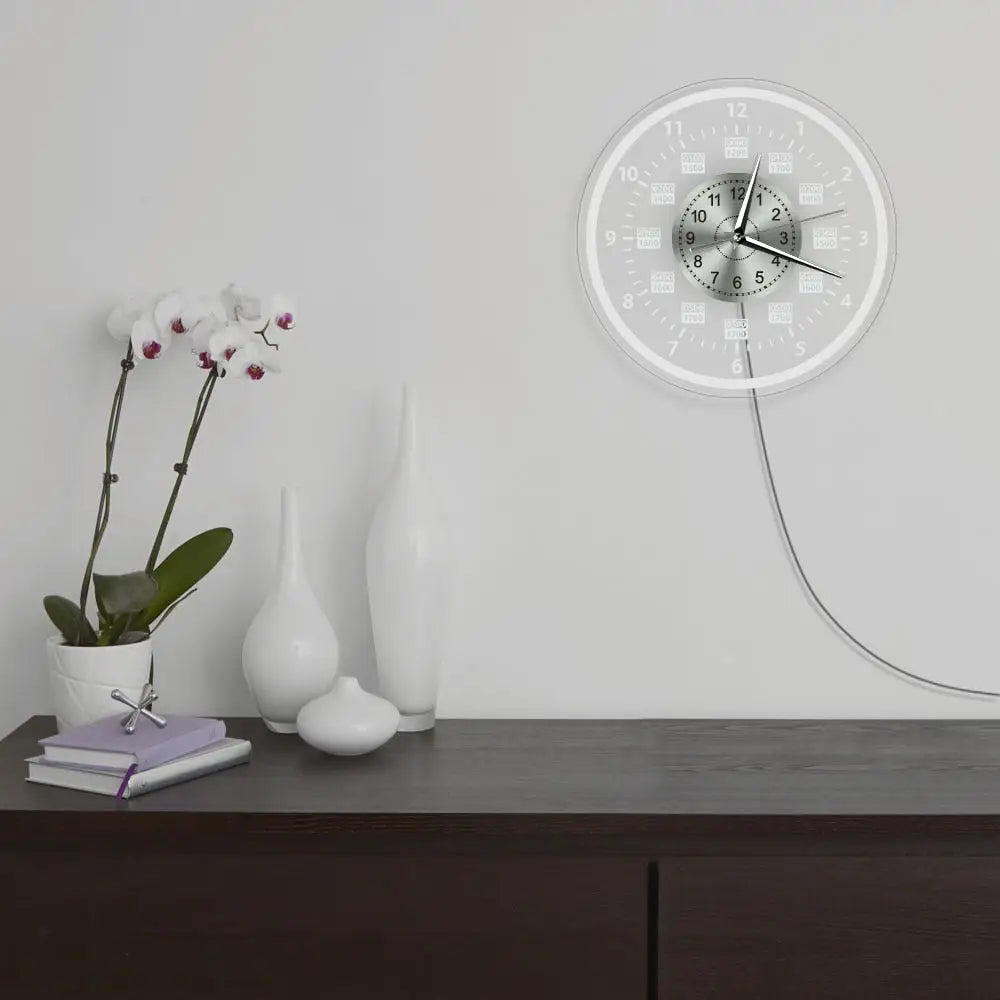 Taustavalaistu LED-seinäkello – kuva 4