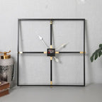 Neliönmuotoinen minimalistinen design-seinäkello – kuva 5