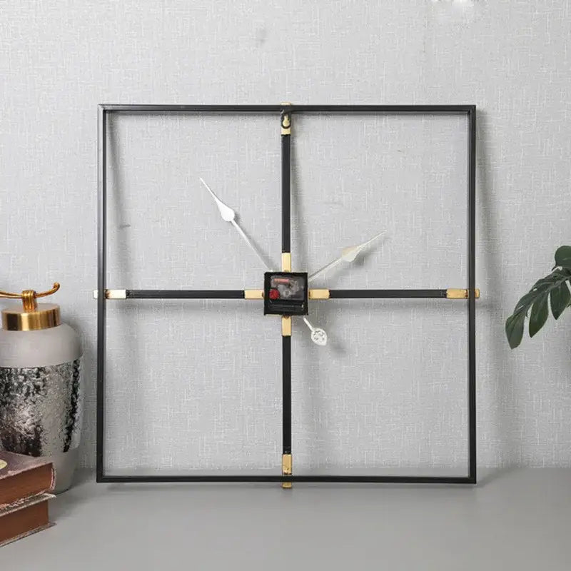 Neliönmuotoinen minimalistinen design-seinäkello – kuva 5