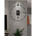 Musta design-seinäkello – kuva 3