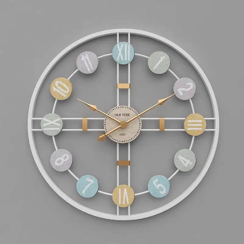 Retrohenkinen 3D-design-seinäkello – kuva 4