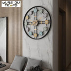 Retrohenkinen 3D-design-seinäkello – kuva 3