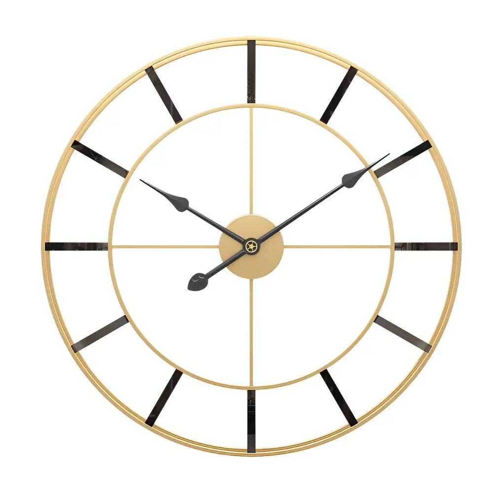 Kultainen minimalistinen design-seinäkello – kuva 9