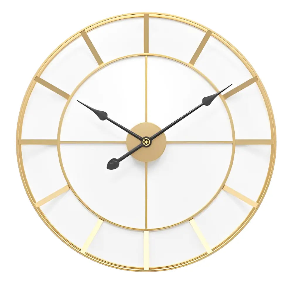 Kultainen minimalistinen design-seinäkello – kuva 8