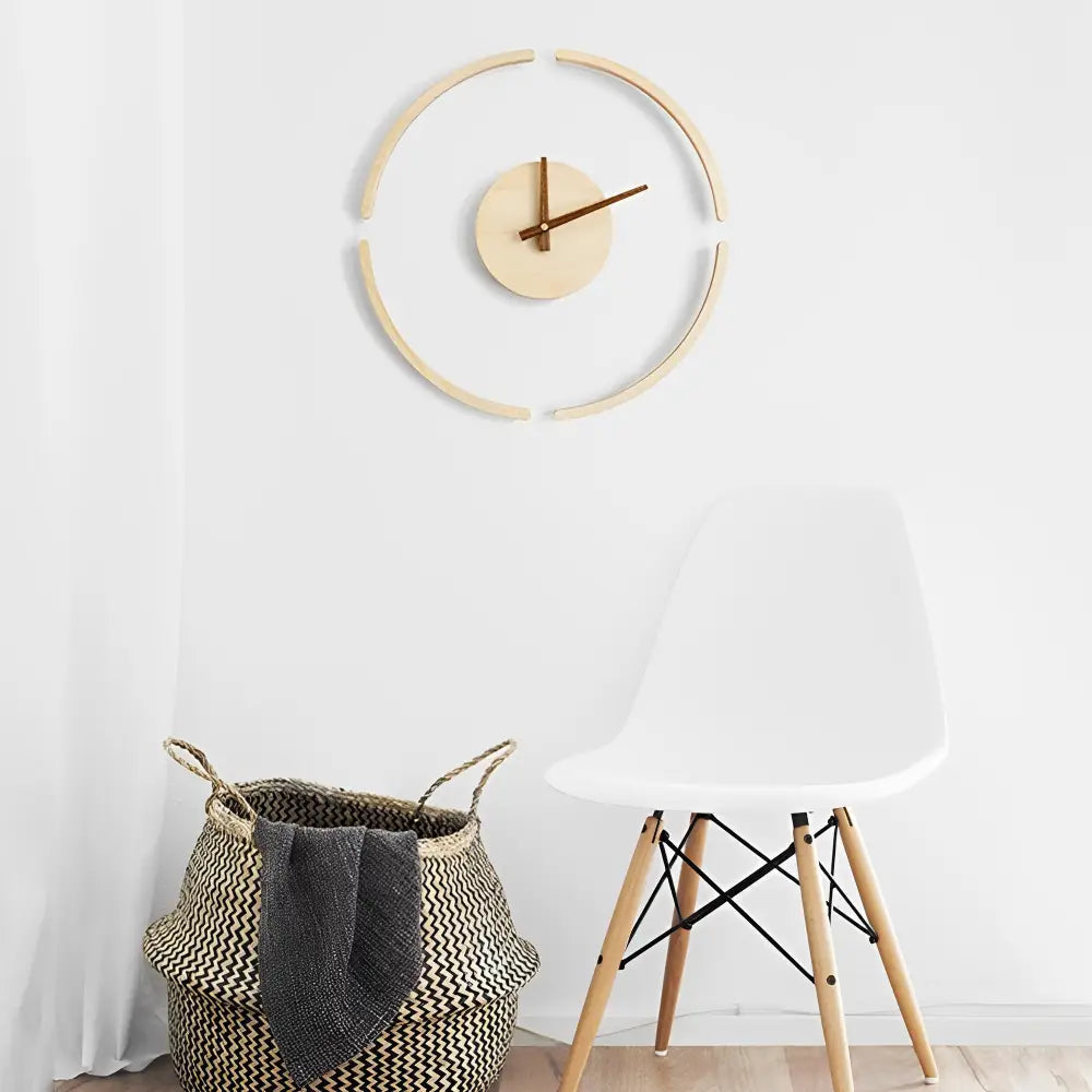 Minimalistinen ympyräseinäkello – kuva 4