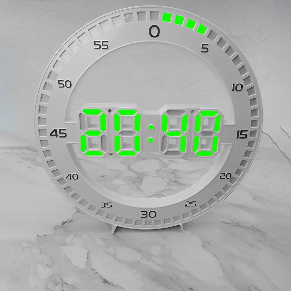 3D LED-seinäkello – kuva 4