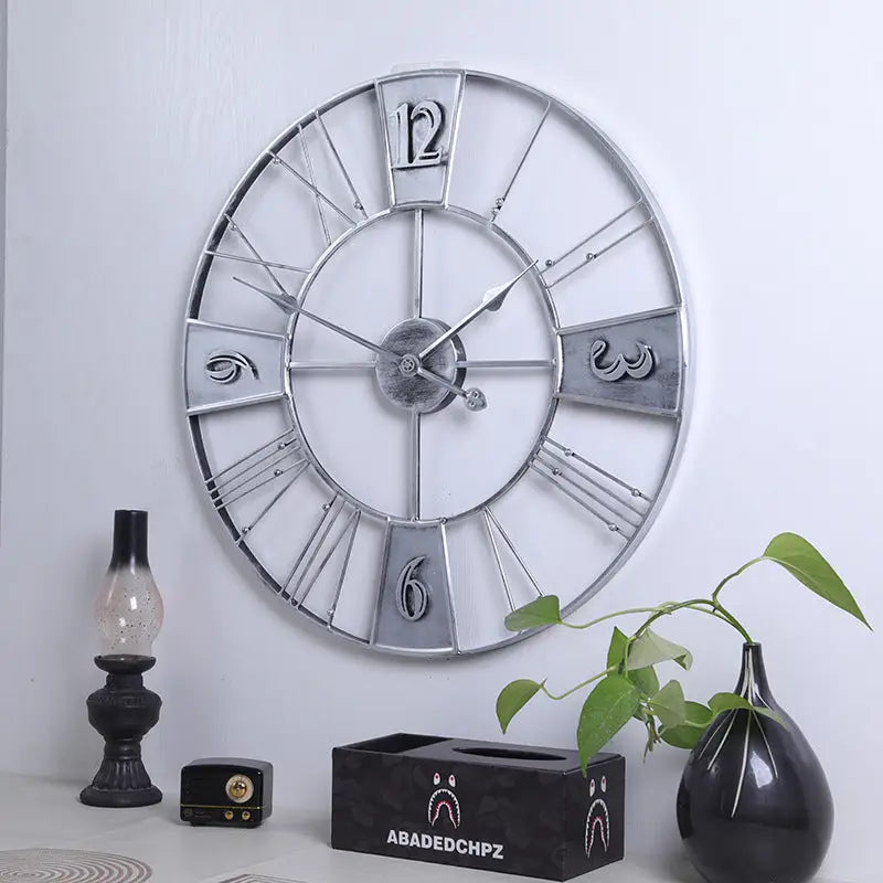 Suuri factory-tyylinen seinäkello – kuva 9