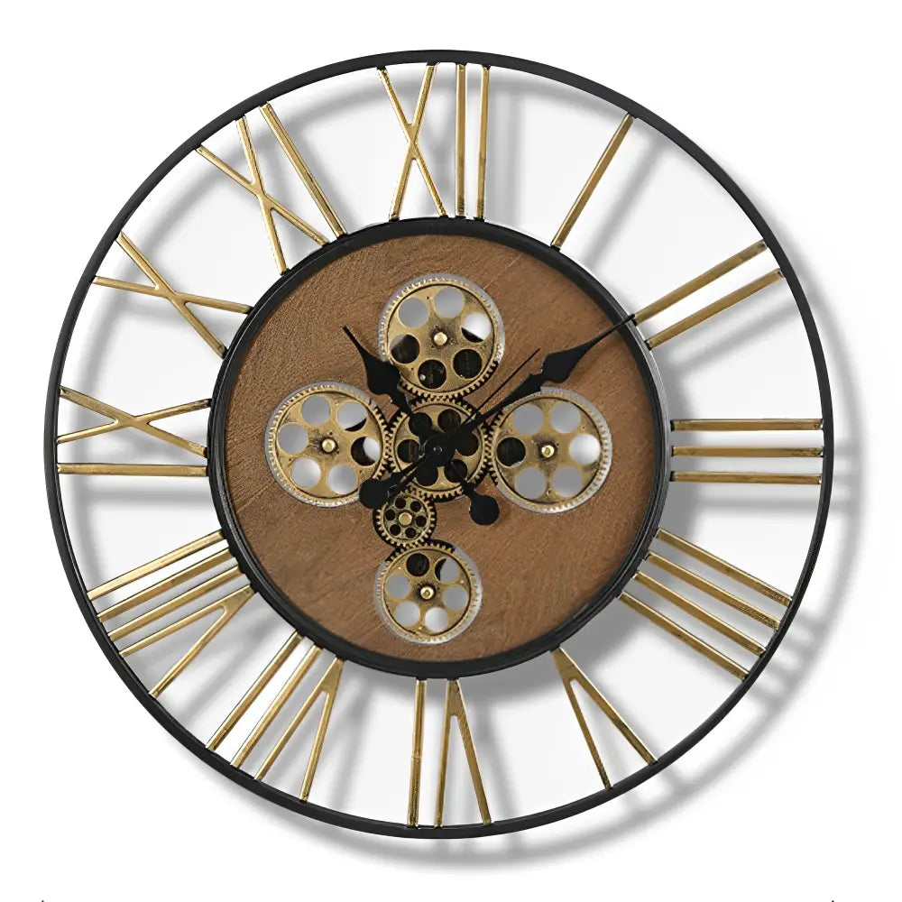Suuri steampunk-seinäkello rattailla – kuva 7