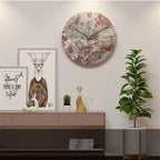 Marmorikuvioinen design-seinäkello – kuva 12