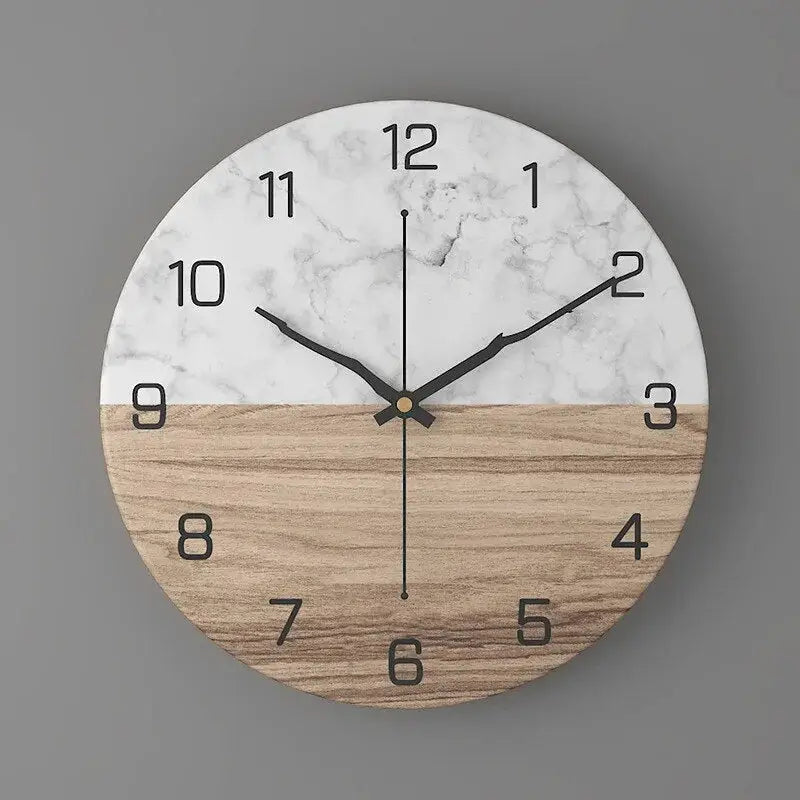 Marmorikuvioinen design-seinäkello – kuva 4