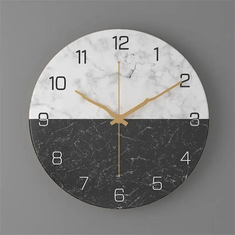 Marmorikuvioinen design-seinäkello – kuva 6