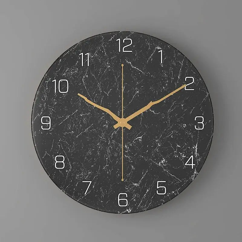 Marmorikuvioinen design-seinäkello – kuva 7