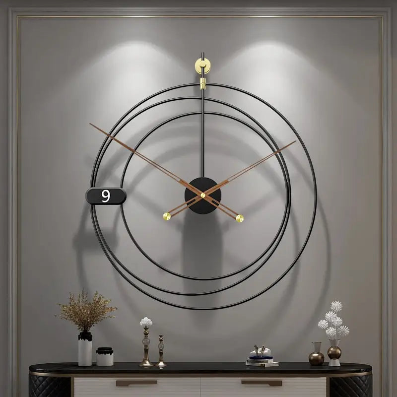 Moderni geometrinen seinäkello – kuva 2
