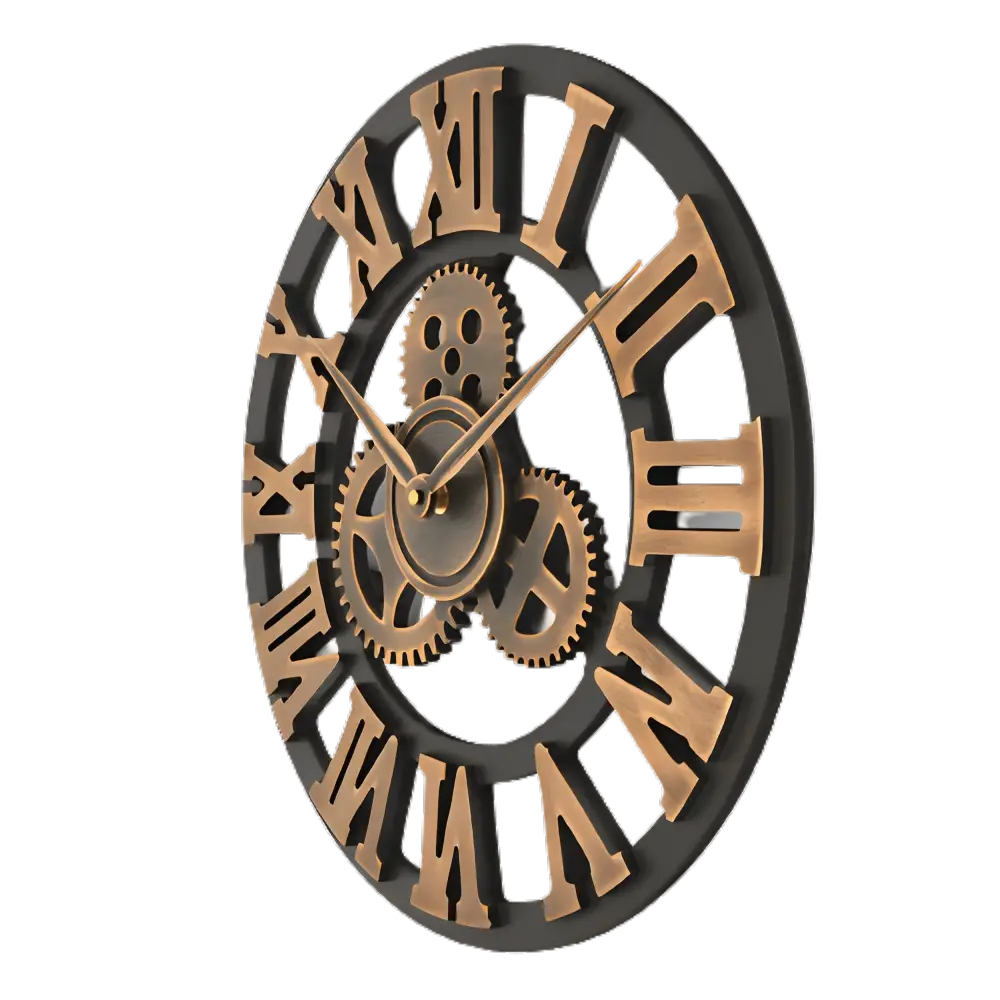 Steampunk-ratasseinäkello – kuva 3