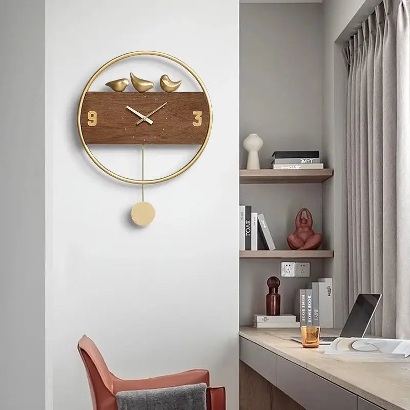 Kultalintujen design-heilurikello – kuva 6