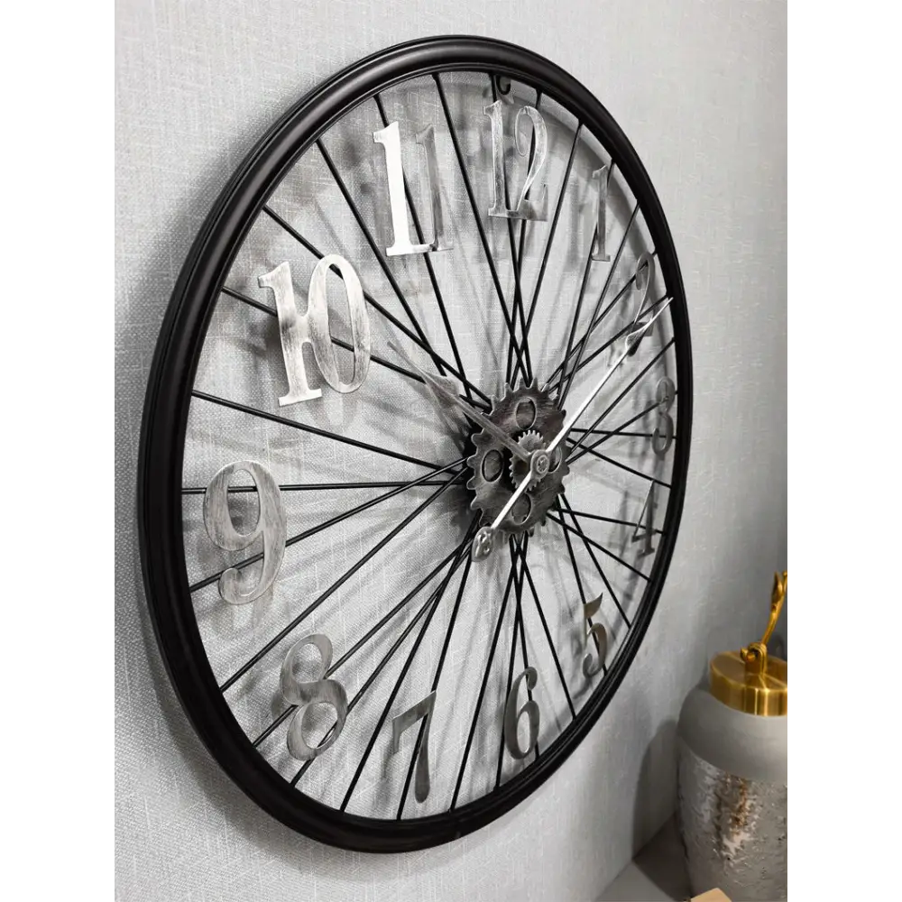 Vintage-rataspyöräseinäkello – kuva 9