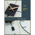 Musta design-seinäkello – kuva 6