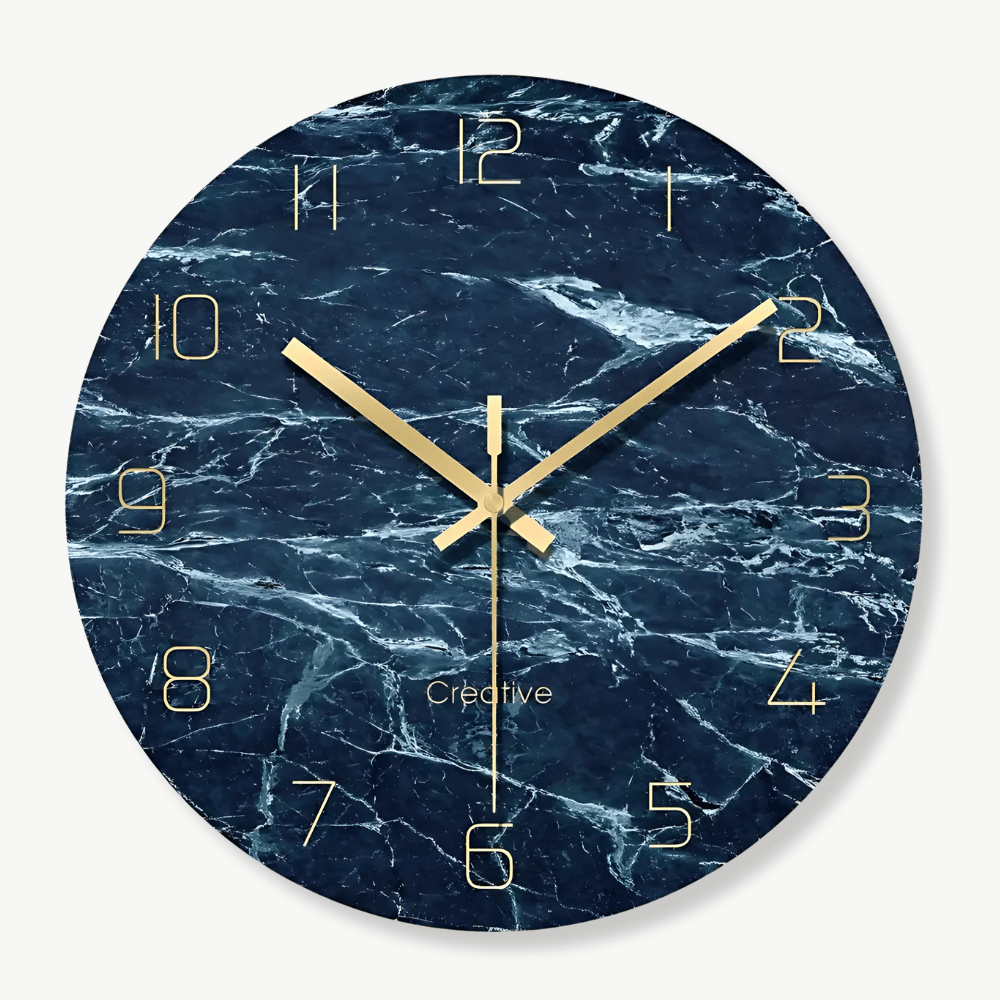 Lasinen design-seinäkello