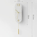 Design-seinäkello heilurilla – kuva 13