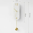Design-seinäkello heilurilla – kuva 15