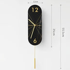 Design-seinäkello heilurilla – kuva 8